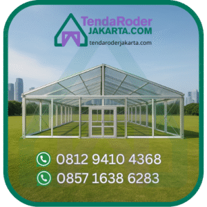 Sewa tenda roder transparan untuk event anda hub: 081294104368, 085716386283